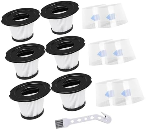 Ersatz-HEPA-Filter for Moosoo K17 A18 Akku-Staubsauger, 6 Stück mit Siebfiltration