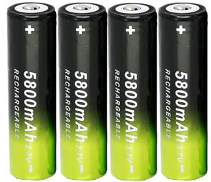 4Pcs Rechargeable Batteries, High Capacity 3.7V Batteries Low Self Discharge