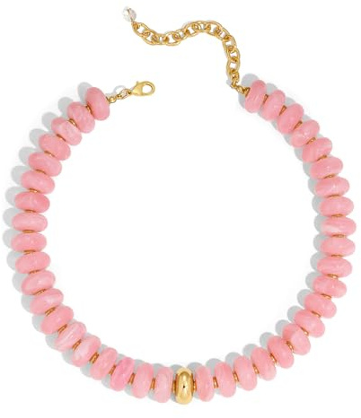 LILIE&WHITE Damen Halskette Multi-Color, Auffällige Perlenkette aus Hochwertigem Harz, Trendiger Retro-Schmuck mit Großformatigen Perlen für Freizeit Halskette