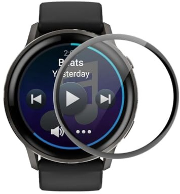 Wigento Schutzfolie für Garmin Venu 4 45mm, 3D Full Cover Displayschutz, HD klar, Anti Fingerabdruck, passgenau, flexible Schutzfolie