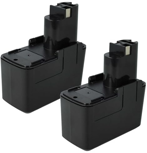 vhbw 2X Akku kompatibel mit Bosch GBM 9.6VES-2, GBM 9.6VES-1, ASB 96 P-2, ABS 96 M-2, GBB 9.6VES-1 Werkzeug (2000 mAh, NiMH, 9,6 V)