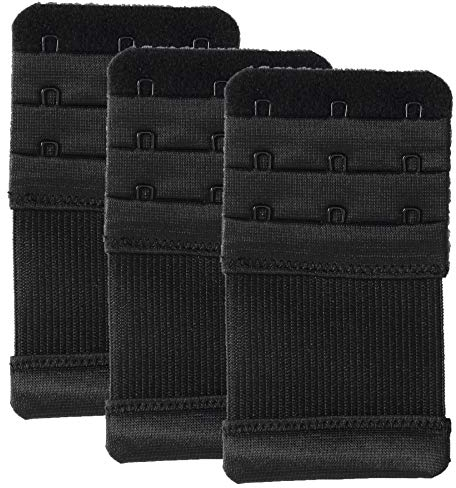 Magicmode Bra Extender 3 Hook Elastic Stretchy Bra Extensions Strap Comfortable 3pcs