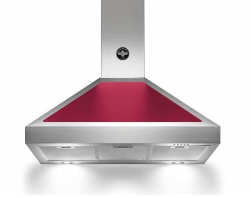 Bertazzoni La Germania K90AMHVIA/19 cappa aspirante 800 m³/h Cappa aspirante a parete Rosso, Acciaio inossidabile A