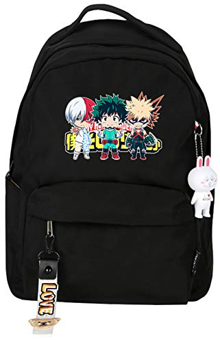 My Hero Academia Anime Boku No Hero Academia Cosplay Casual Rucksack Tagesrucksack Bookbag Laptop Schultasche Reisetasche Cartoon Anime Manga Druck Geschenk für Fans Kinder (type1)