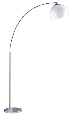 meineWunschleuchte Bogenleuchte 180cm mit schwenkbarem Lampenschirm und großer Ausladung
