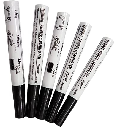 Perfeclan 5X Universal-Druckkopf-Reinigungsstift, Alkoholstift, Thermodrucker-Labelkartenwartungs-Sterilisierungsstift, Reparaturstift, für für Zebra