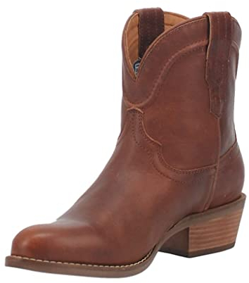 Dingo Seguaro Damen-Stiefel, runder Zehenbereich, knöchelhoch, niedriger Absatz, 2,5–5,1 cm, Braun, Braun, 39 EU