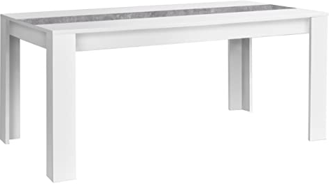 Newroom Esstisch Weiß Esszimmertisch Modern - 160x74,7x90 cm (BxHxT) - Tisch Küchentisch Speisetisch - [Lucienne.Two] Esszimmer Küche Wohnzimmer Wohnstube