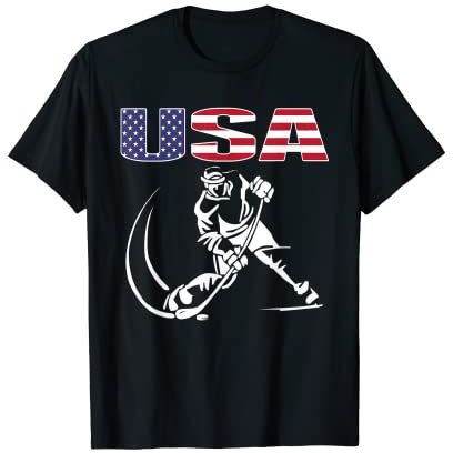 Amerika Eishockey-Liebhaber Trikot – USA Flagge Hockey Team Fans T-Shirt