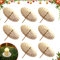 Aohcae 8 Stück Kerzenhalter Adventskranz，Kerzenteller mit Dorn Kerzenhalter Stumpenkerzen für Weihnachts-Adventskränze, Hochzeiten, Jubiläen, Geburtstage