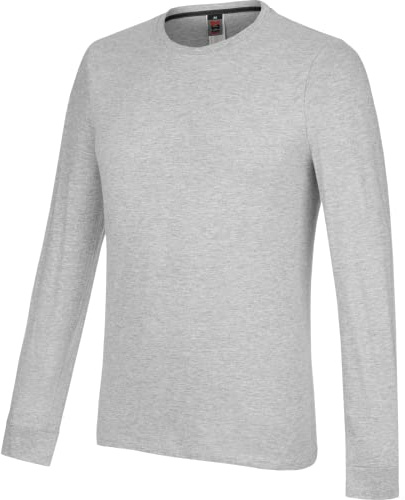 WÜRTH MODYF Langarm-Shirt Job+ aus Baumwolle für Herren in Grau - Rundhals Longsleeve für die Arbeit und Freizeit in der Größe 6XL