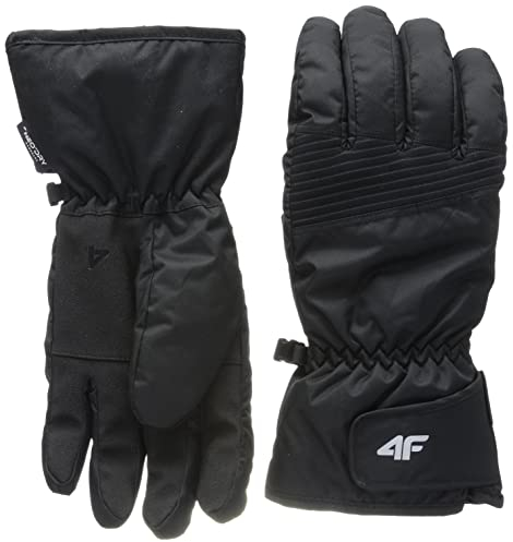 4F Herren SKI Gloves REM001 Jeans, DEEP Black, L