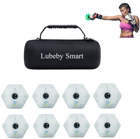 Lubeby Smart Lot de 8 lumières de boxe murales pour entraînement de boxe
