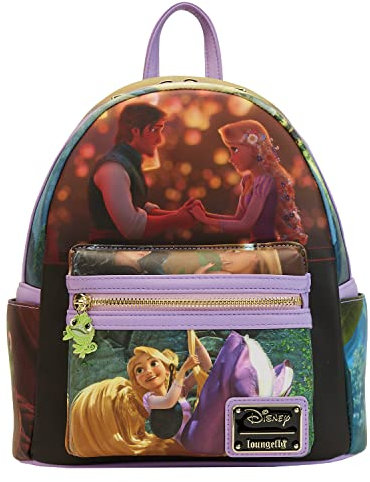 LOUNGEFLY Disney Mini Backpack Rapunzel Princess Scene Nue offiziell Mini Backpack
