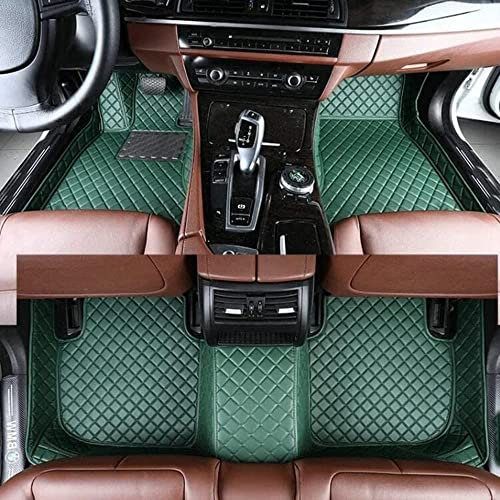 NYMCAR Nach Maß Auto FußMatten für 99% Stufenheck, Schrägheck, Coupe, Kombi, Cabriolet, Großraumlimousine 2000-2023 (grün)