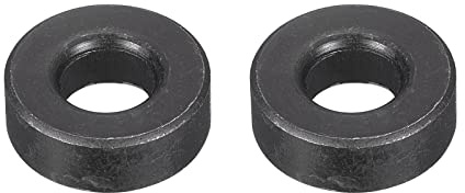 sourcing map Rondelle plate en acier au carbone pour boulons M12, 2 pièces M12 x 28 x 10 mm Noir oxydé Grade 8.8 Attaches ultra épaisses pour l'industrie mécanique