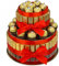 Torte aus Ferrero Rocher und Merci schokolade - süßigkeiten box Geburtstag - Präsentkorb für frauen - Geschenkkorb für Muttertag - Dankeschön geschenke