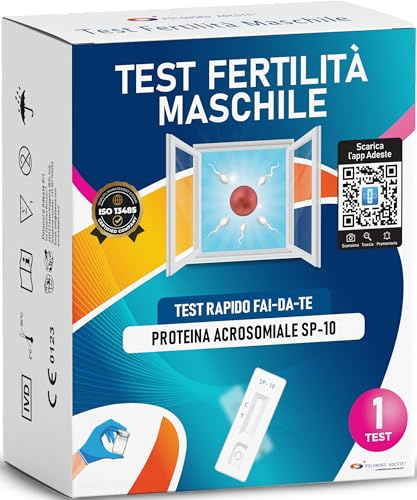 ADESTE Fruchtbarkeitstest für Männer | Spermatest für Männer SP-10 | Spermientest für Männer erkennt niedrige Spermienzahl | 98,2 % Genauigkeit | Einfach zu verwenden | Ergebnis in 5 Minuten