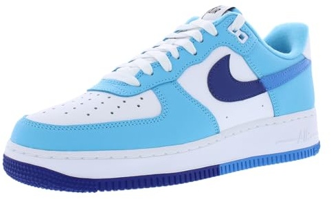 Nike Air Force 1 '07 LV8 Herren-Sneaker, Weiß/Lt Photo Blue, 12