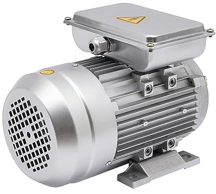 Elektromotor 750W 1380U/min 240V 50Hz, Profi Kupfer-Elektromotor 1-Phas 0.75 kw Motor Wellendurchmesser 19mm für Kompressor Schweranlauf Wechselstrom E-Motor