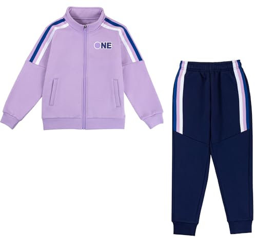 Tancefair Ragazze Abbigliamento Set 2 pezzi Ragazze Completo di Tuta Sportiva Jogging Set Giacca e Pantaloni Tute da Bambine età 4-15 Anni