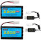 AMZZN 2PCS 9.6V 2200mah AA NiMH fiche Tamiya avec câble de charge USB adapté pour le contrôle à distance de voiture jouet, camions, réservoirs, véhicules d'ingénierie et navires RC