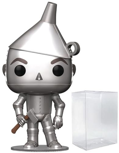 POP Movies: The Wizard of Oz 85th Anniversary - Tin Man Funko Vinyl Figure (Bundled with Compatible Box Protector Case), Multicolor, 3.75 inches