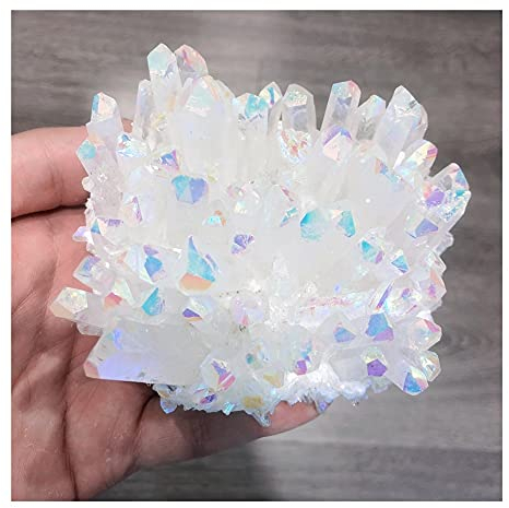 YJUHADWPBZ Cristal curativo Aura Cristales Naturales Cúmulo de Cuarzo Energía de Forma Libre Piedras Habitación Oficina en el hogar Acuario Decoración Accesorios Piedra Preciosa (Size : 800-850g)