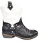 MAROS SHOES,STIVALE ESTIVO BAMBINA E RAGAZZA TEXANO PANDA,BIANCO NERO.NUMERI DAL 28AL41 MADE IN ITALY (BIANCO - NERO PANDA, Sistema Taglie Calzature EU, Bimbo (0-5 anni), Donna, Numero, Media, 29)