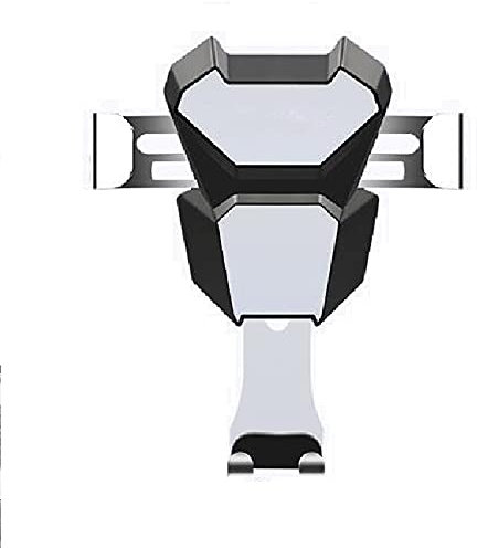 K-S-Trade Support Voiture pour Tecno Spark 10 Compatible avec Tecno Spark 10 Montage évent Grille Ventilation Noir-Argent Voiture Véhicule Moteur Titulaire Support De Smartphone Air-Vent Mobile 1x