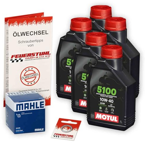 Öl & Ölfilter für Honda CRF 1100 L Africa Twin, 2020-2023 (SD08), Ölwechsel Set 10W-40 ESTER Motoröl + Mahle Filter + Dichtring(e)