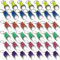Molbory 42PCS Mini Taschenlampe Schlüsselanhänger, 4cm LED Mini Taschenlampe Kinder Handlampe Bunt Kindertaschenlampe Spielzeug für Kinder Mitgebsel Gastgeschenk, Camping, Outdoor, Wandern