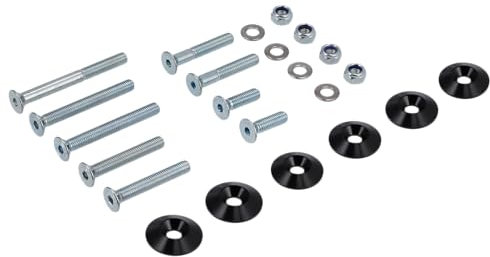 Set: CNC Senkscheiben für Gabel und Stoßdämpfer, Schwarz - für S51, S50, S70, S53, S83