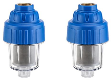 Ohewiiuk Lot de 2 chauffe-eau électriques, machine à laver, , douche, filtre anti-calcaire, purificateur d'eau, accessoires