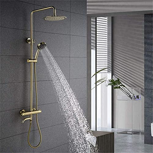 CWLPSL Duschkopf 8-Zoll-Wanne Handbrause mit Brauseschlauch Wand-Duscharmatur,