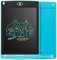 D&S MART LCD Coloring Drawing Tablet for Kids Learning - Erasable, Reusable Screen Writing Pad | Educational Doodle Scribbler Toys Gift for 3 Age+ (Blue, 12)