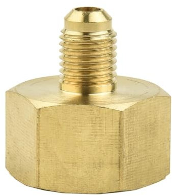 Adaptador de botella for aire acondicionado de coche, 1/4 macho a 3/4 hembra, for sistemas R134A, piezas de repuesto