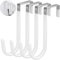Over The Door Hooks - Duty Door Hooks for Hanging Towels, Coats Bags Clothes Bathroom Kitchen Starter Garland Hook, Rustproof Anti-Scratch Over 𝘿𝙤𝙤𝙧 Hangers 𝙃𝙤𝙤𝙠𝙨(Fits Widths Up to 3.7cm)