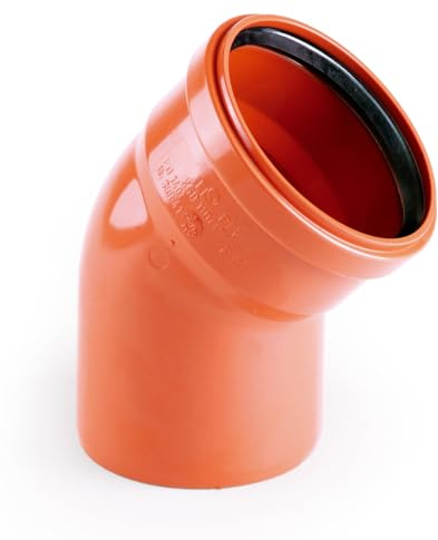 KG Rohr und Formstücke DN 200 SN4 Kanalrohr Kanalrohrsystem DN200 (Bogen 30 Grad)