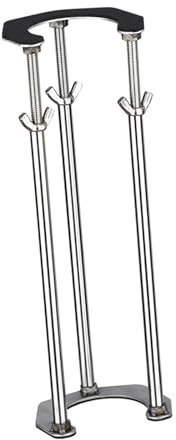 Milageto Unterbau-Spülenhalterung, Stützbein aus Edelstahl, Unterbau-Spülenhalterung für Aufsatzwaschbecken