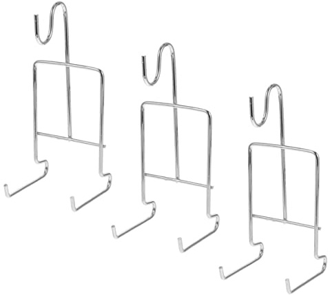 POPETPOP 3pezzi Espositore Per Tazzine e Piattini in Ferro Resistente Supporto Appendibile Per Tazze Da Caffè Elegante Porta Tazzine Minimalista Per Casa e Feste
