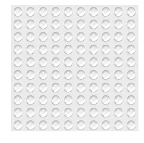 100PCS Clear Soft Silicone Door Dampers, 8 * 4mm Mini Self-Adhesive Cabinet Door Bumper,Protective Pads for Furniture and Cupboard Doors, Vibration and Noise Reduction