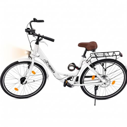 oToMUNICH Base Spotless White 28 Zoll Fahrrad, Single Speed, City-Bike