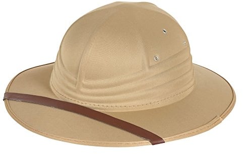 Bristol Novelty BH671 Safari-Hut, Nylon, Filz, Herren, beige, Einheitsgröße Halloween