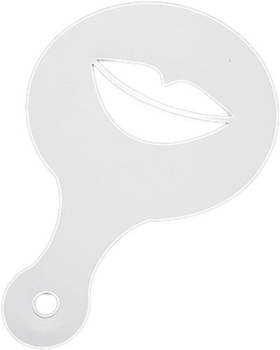 Kaffee verzier Lippen Schablonen