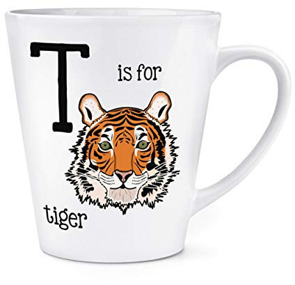 Brief T Ist für Tiger 12oz Latte Becher Tasse