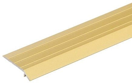 Ramp Edge Carpet 30x5mm x 1M Aluminium Door Trim Floors at Different Levels TMW Profiles (Gold)