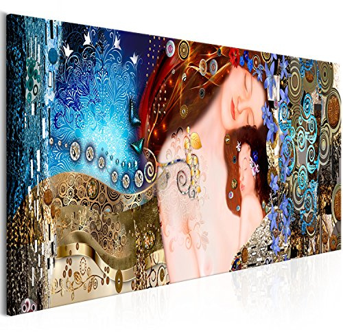 murando - Leinwandbild Mutter und Kind, 150x50 cm, 1-teilig, Schlafzimmer | Hochwertige Leinwand, sofort aufhängbar, ideal fürs Wohn- oder Schlafzimmer, wasserfest und lichtecht, langlebig, stilvoll