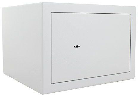 Profirst Möbeltresor Tarifa D300 Doppelbartschloss Lichtgrau BxH 40x28cm Befestigungsmaterial 1 Fachboden fixiert