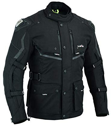 LOVO - Chaqueta Moto Tricapa 4 Estaciones Hombre - Chaqueta Moto Hombre con Protecciones para Todo el Año - Cazadora Moto Hombre de Alta Protección Longitud 3/4 - Ideal para Invierno y Verano